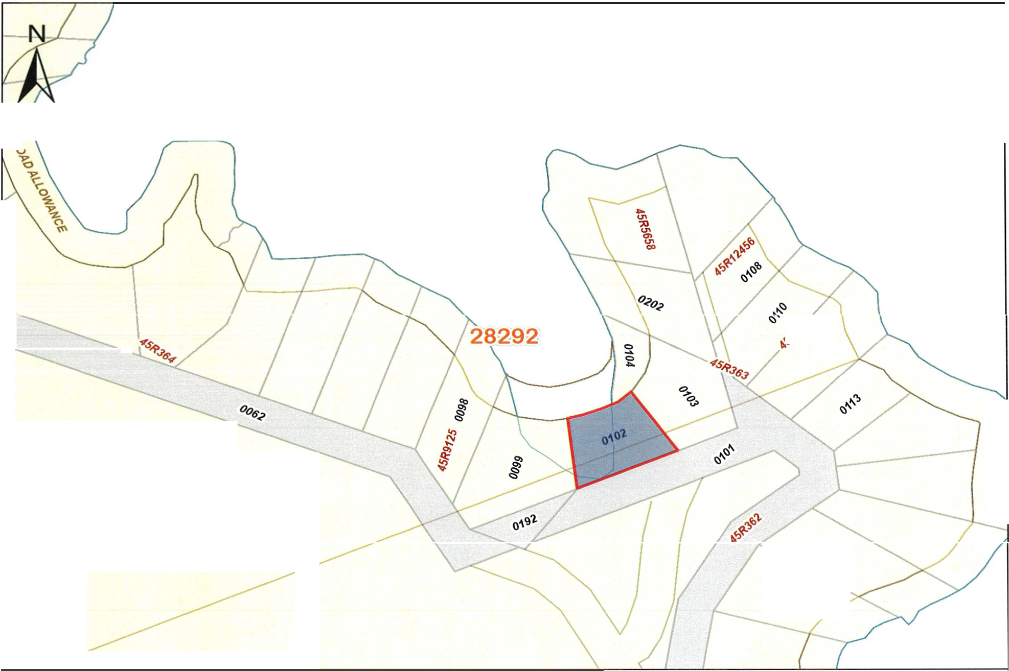 Map of affected lands